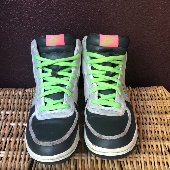 neon nike high tops